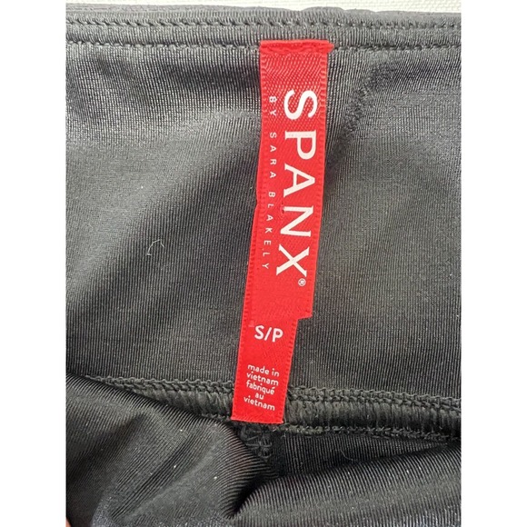 NEW Spanx Faux Leather Leggings Quilted "Very Black" Size Small - Picture 9 of 9
